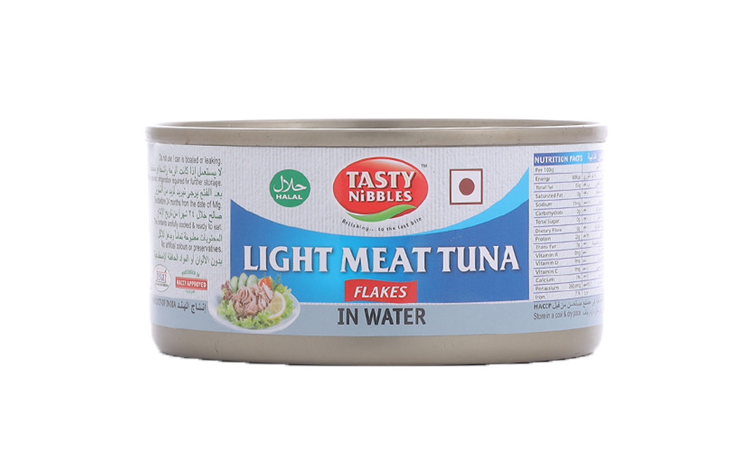 Tasty Nibbles Light Meat Tuna Flakes In Water   Tin  185 grams
